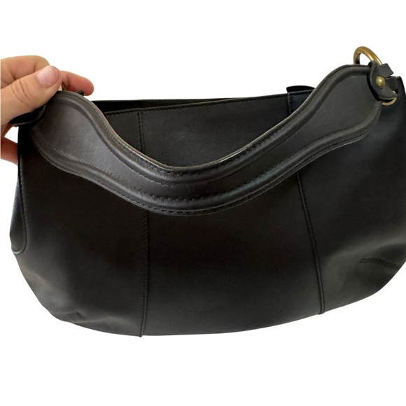 Via Spiga Yvette Black Laser Cut Genuine Cow Leather Elegant Shoulder Bag Rustic - Picture 6 of 12